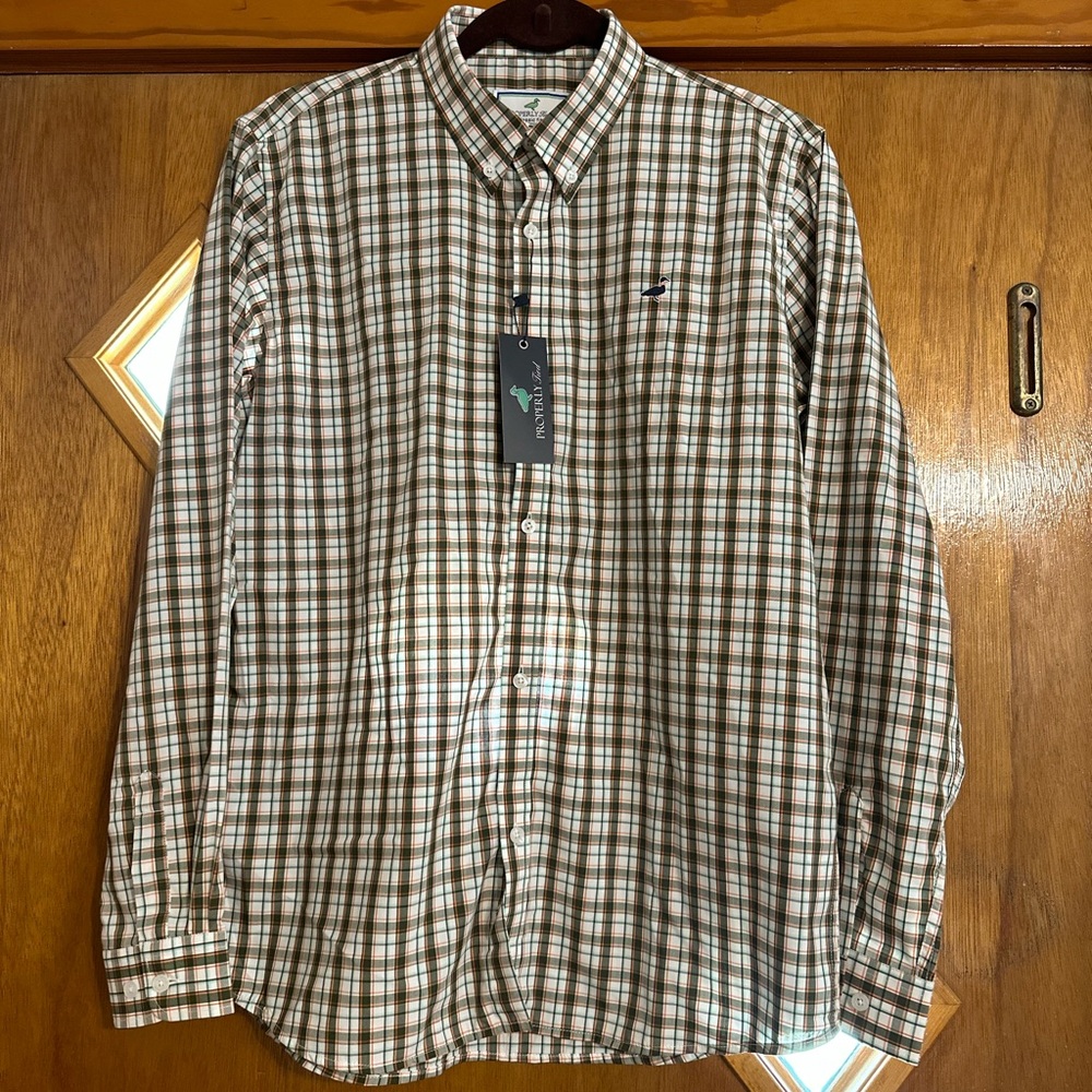 Classic Fit Plaid Button-Down Shirt